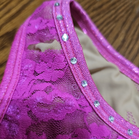 Snowflake Designs Pink Sparkle Leotard - Picture 2 of 7